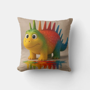Odd Friends beroemd gemaakt door Rainbow Dino Post Kussen