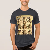 Odd Friends – Checker & Stippen Creature Family Po Tri-Blend Shirt (Voorkant)