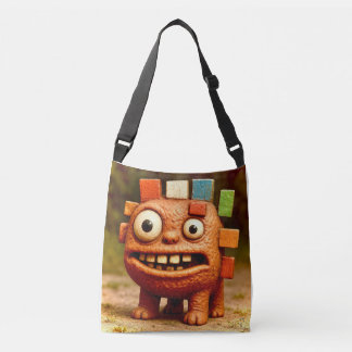 Odd Friends – Rainbow Block Monster Poster Poster Crossbody Tas