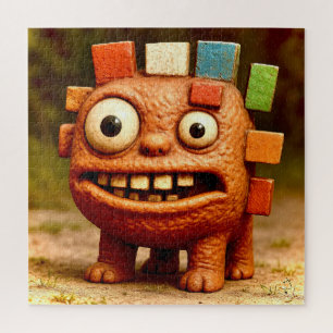 Odd Friends – Rainbow Block Monster Poster Poster Legpuzzel