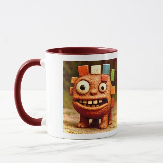 Odd Friends – Rainbow Block Monster Poster Poster Mok (Links)