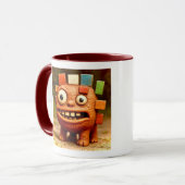 Odd Friends – Rainbow Block Monster Poster Poster Mok (Voorkant links)