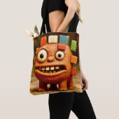 Odd Friends – Rainbow Block Monster Poster Poster Tote Bag (Dichtbij)