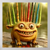 Odd Friends - Rainbow Spikes Monster Poster (Voorkant)