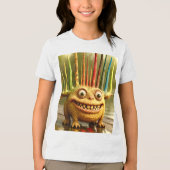 Odd Friends - Rainbow Spikes Monster Poster Tri-Blend Shirt (Voorkant)