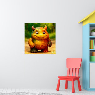 Odd Friends - Rainbow Tegel Monster Poster