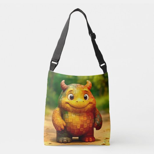 Odd Friends - Rainbow Tegel Monster Poster Crossbody Tas (Voorkant)