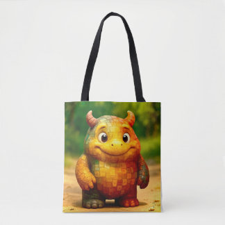 Odd Friends - Rainbow Tegel Monster Poster Tote Bag
