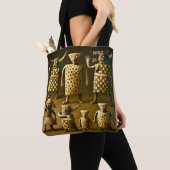 Odd Friends - Tribal Checker & Stippen Poster Tote Bag (Dichtbij)