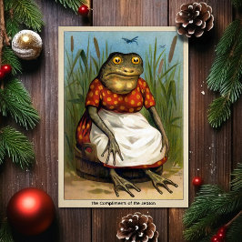  Odd Frog Lady Kerst Kaart