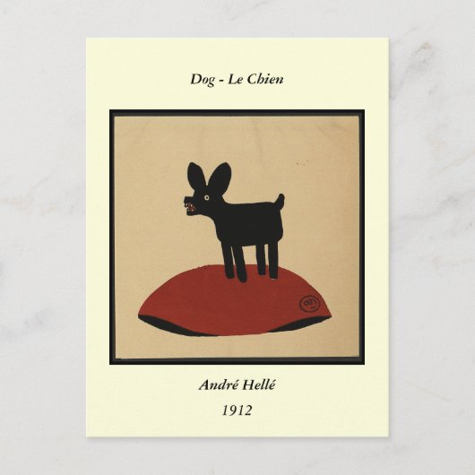 Odd Funny zien Dog - Colorful Book Illustration Briefkaart (Voorkant)