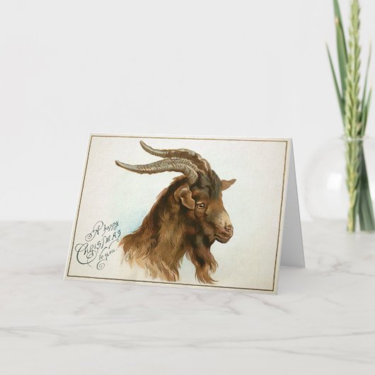  odd-geitenkaart feestdagen kaart (Voorkant)