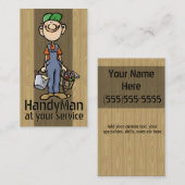 Odd Jobs. Handyman. Schilder. Sjabloon Bouwer Visitekaartje (Voorkant / Achterkant)