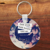 "Odd list Odd house Odd me" Sleutelhanger (Voorkant)