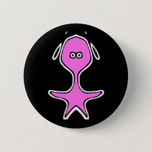 Odd Little Fella (Paarse 2) Ronde Button 5,7 Cm (Voorkant)