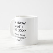 Odd Numbers Funny Mug Koffiemok (Voorkant links)