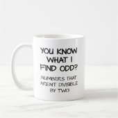Odd Numbers Funny Mug Koffiemok (Links)