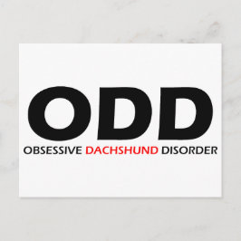 ODD - Obsessief-Dachshundaandoening Briefkaart