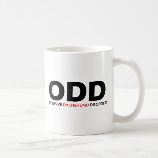 ODD - Obsessief-Dachshundaandoening Koffiemok (Rechts)