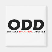 ODD - Obsessief-Dachshundaandoening Magneet (Voorkant)