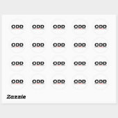 ODD - Obsessief-Dachshundaandoening Ronde Sticker (Vel)