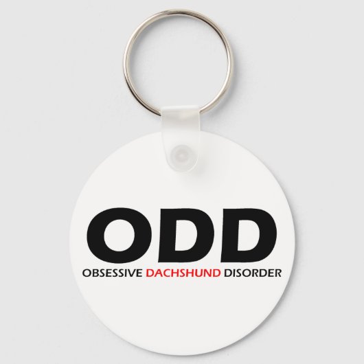 ODD - Obsessief-Dachshundaandoening Sleutelhanger (Voorkant)