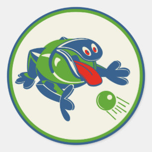 Odd Ogg Speelgoed van 1960 Ronde Sticker