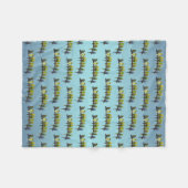 Odd One Out Fleece Blanket (Sky Blue Mix) Deken (Voorkant (Horizontaal))