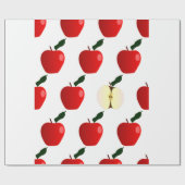 ODD One Out Seamless Red Apple-achtergrond Cadeaupapier (Vlak)