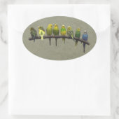 Odd One Out-Sticker Ovale Sticker (Tas)