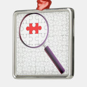 Odd Piece Magnifying Glass Metalen Ornament (Links)