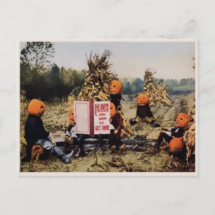 Odd Pumpkin-Briefkaart Briefkaart