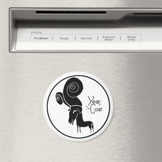 Odd Ram Goat Chinese Year Zodiac Birthday R Magnet (Insitu (Vaatwasser))