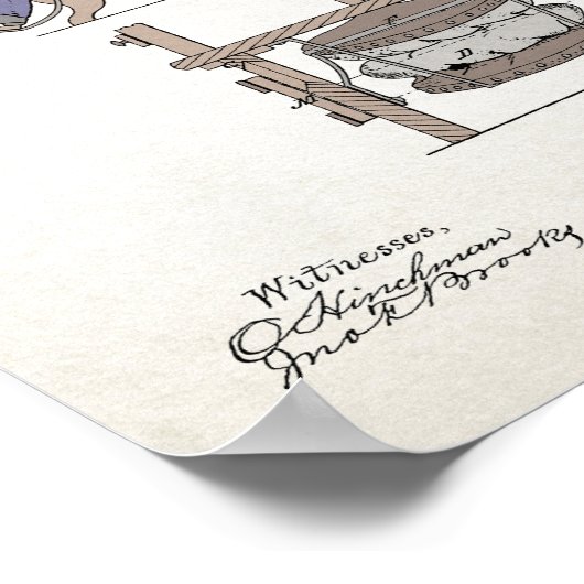  Odd Rocking Stoel Patent 1869 Poster (Hoek)