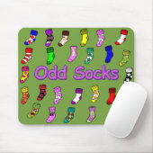 Odd Socks Mousepad Green Muismat (Met muis)