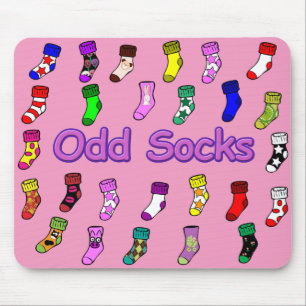 Odd Socks Mousepad Pink Muismat