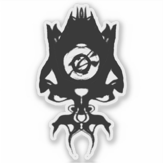 Odd squid sketch sticker (Voorkant)