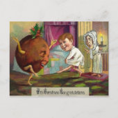 Odd Victoriaans Kerstfeest Gefeliciteerd Briefkaar Briefkaart (Voorkant)