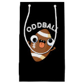 Oddball Funny Football Pun Dark BG Klein Cadeauzakje (Voorkant)