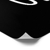 Oddball Funny Football Pun Dark BG Poster (Hoek)