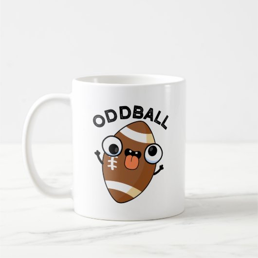 Oddball Funny Football Pun Koffiemok (Links)
