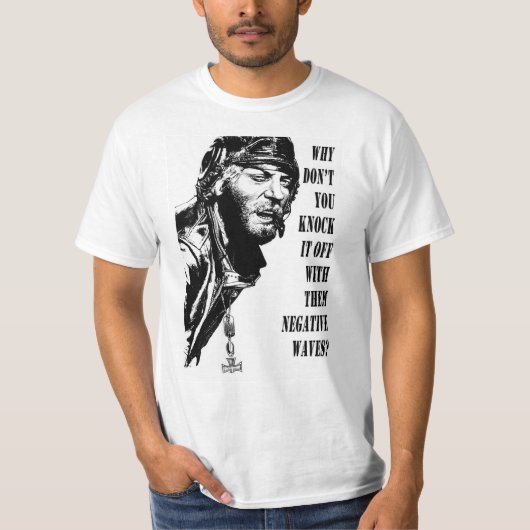 Oddball Says (zwart-wit) T-shirt (Voorkant)