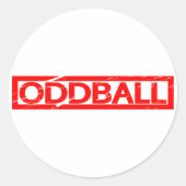 Oddball Stamp Ronde Sticker (Voorkant)