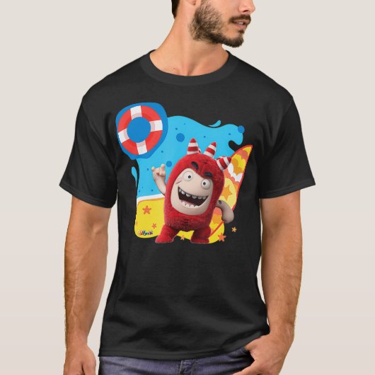 Oddbods Fuse Fun Summertime at the Beach  T-shirt (Voorkant)