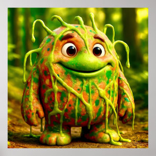 OddFriends beroemd gemaakt door Gooey Green Monste Poster