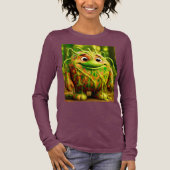 OddFriends beroemd gemaakt door Gooey Green Monste Tri-Blend Shirt (Voorkant)