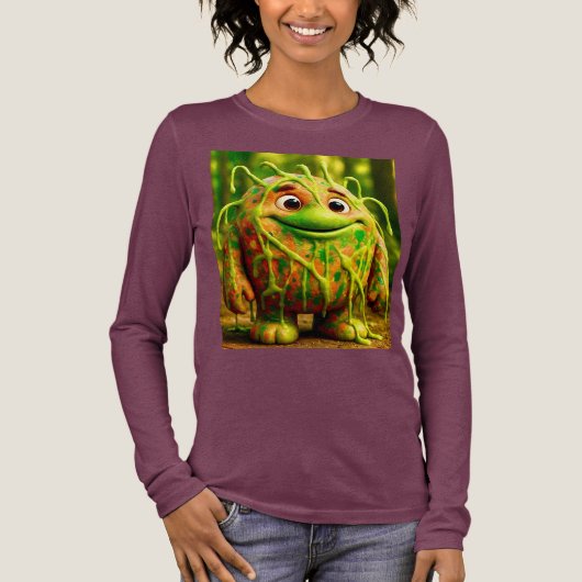 OddFriends beroemd gemaakt door Gooey Green Monste Tri-Blend Shirt (Voorkant)