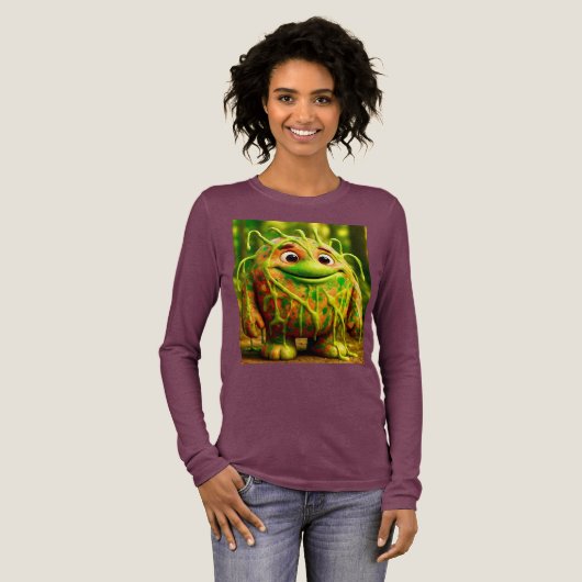OddFriends beroemd gemaakt door Gooey Green Monste Tri-Blend Shirt (Voorkant)
