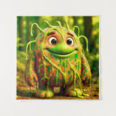 OddFriends beroemd gemaakt door Gooey Green Monste Wandkleed (Voorkant)