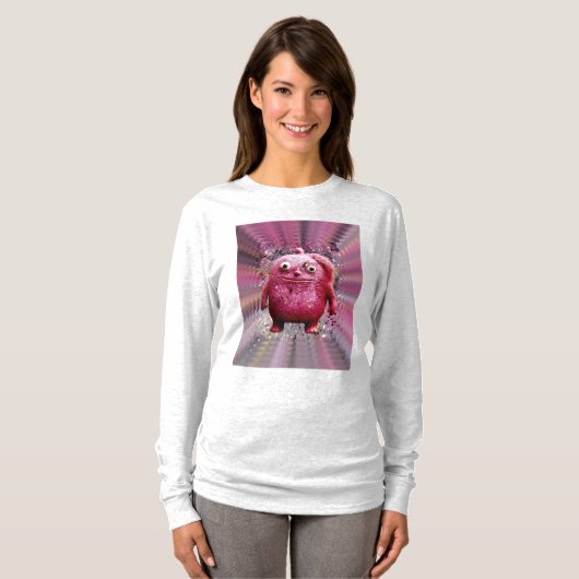 OddFriends - Roze grillige schepsel Poster T-shirt (Voorkant volledig)